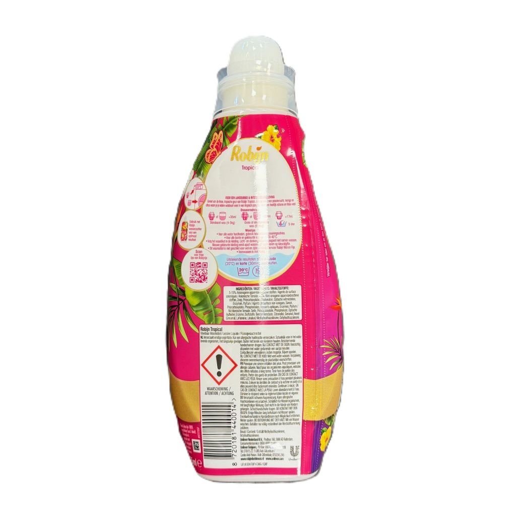 Robijn Color Tropical vloeibaar wasmiddel 665ML 19 wasbeurten - Wasmiddel - PrijzenStorm.nl
