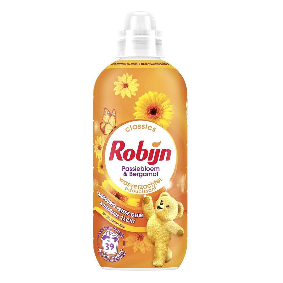 Robijn wasverzachter Passiebloem & Bergamot 780ml 39 wasbeurten - Wasverzachter - PrijzenStorm.nl