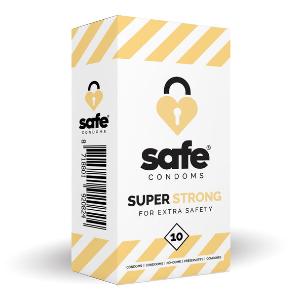 Safe Super Strong For Extra Safety condoom 10 stuks EXP 02/28 OP = OP - Condooms - PrijzenStorm.nl