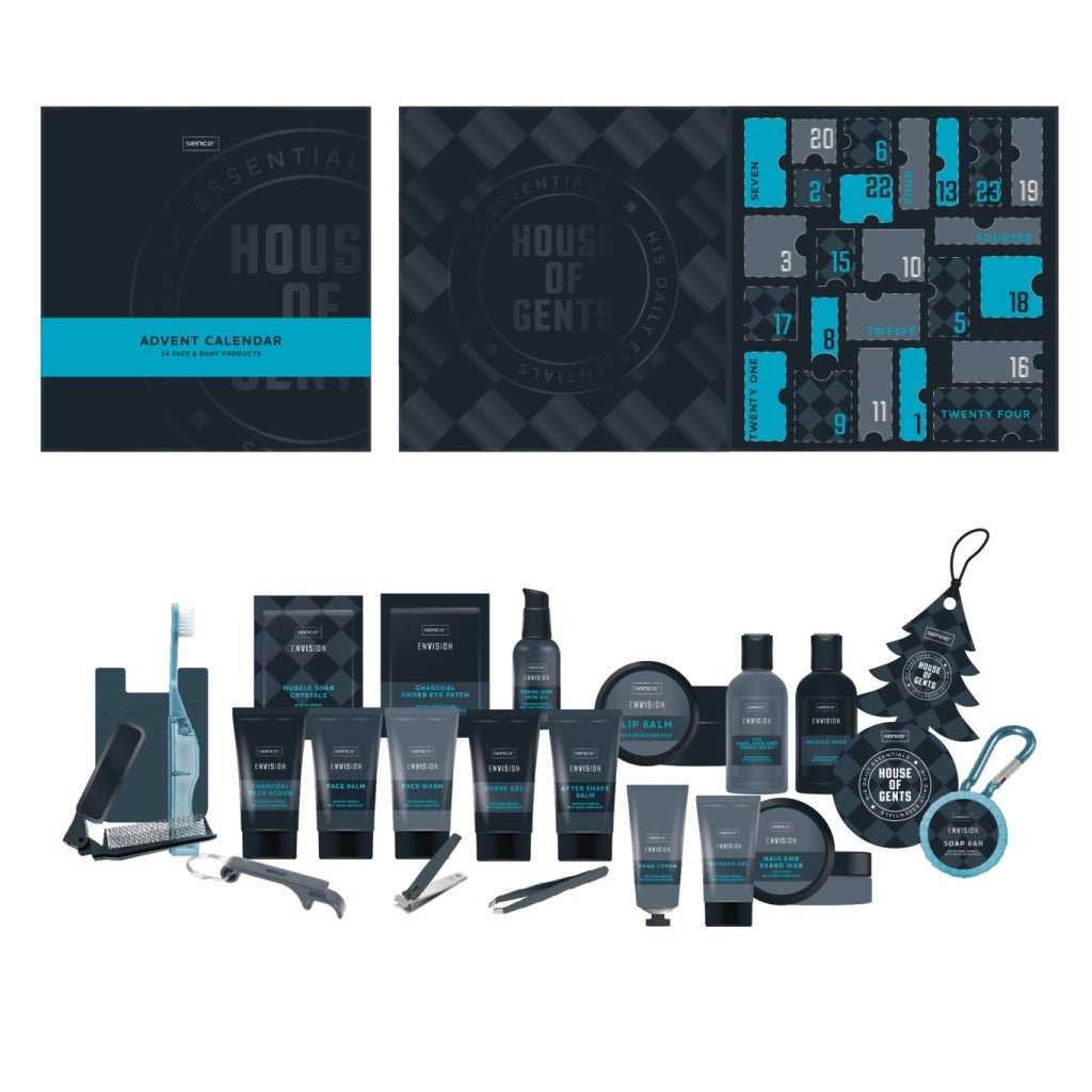 Sence House of Gents Giftset 24-delig Advent Face & Body Product -Giftset- PrijzenStorm.nl