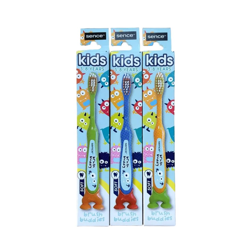 Sence Kids Soft Blauw tandenborstel -Tandenborstel- PrijzenStorm.nl