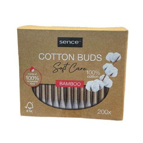 Sence Soft Care Bamboo Wattenstaafjes 200 stuks - Wattenstaafjes - PrijzenStorm.nl