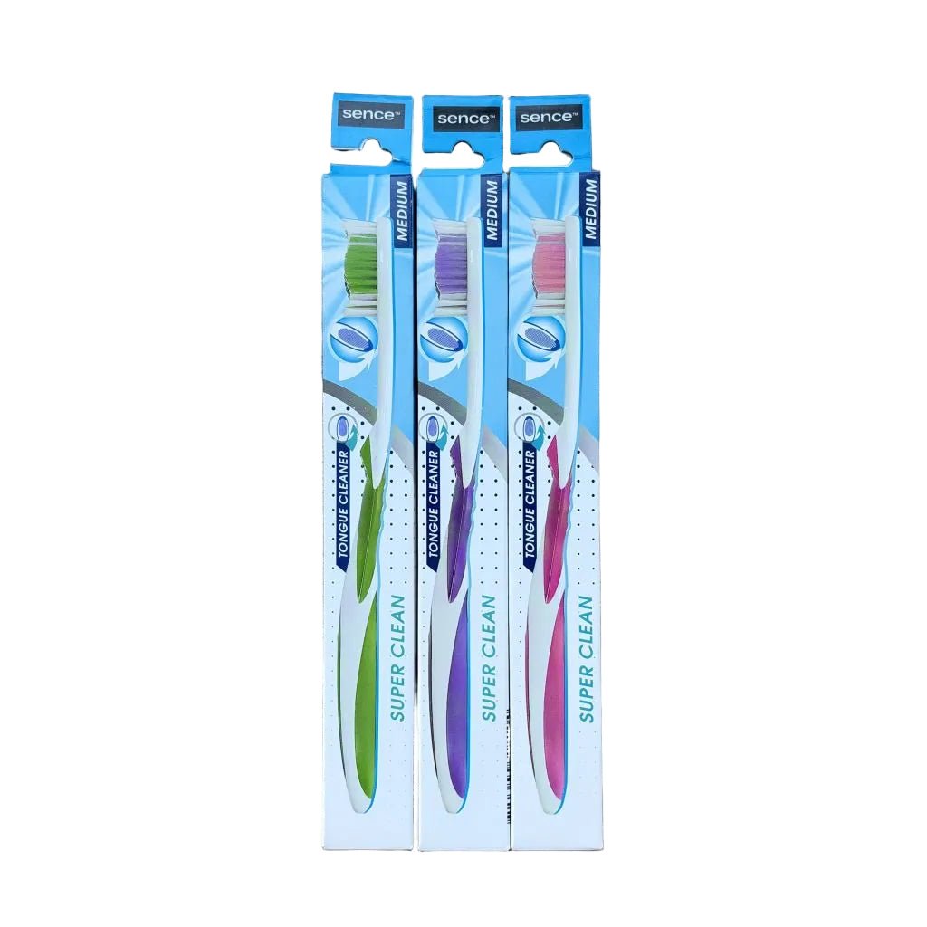 Sence Super Clean Roze tandenborstel -Tandenborstel- PrijzenStorm.nl