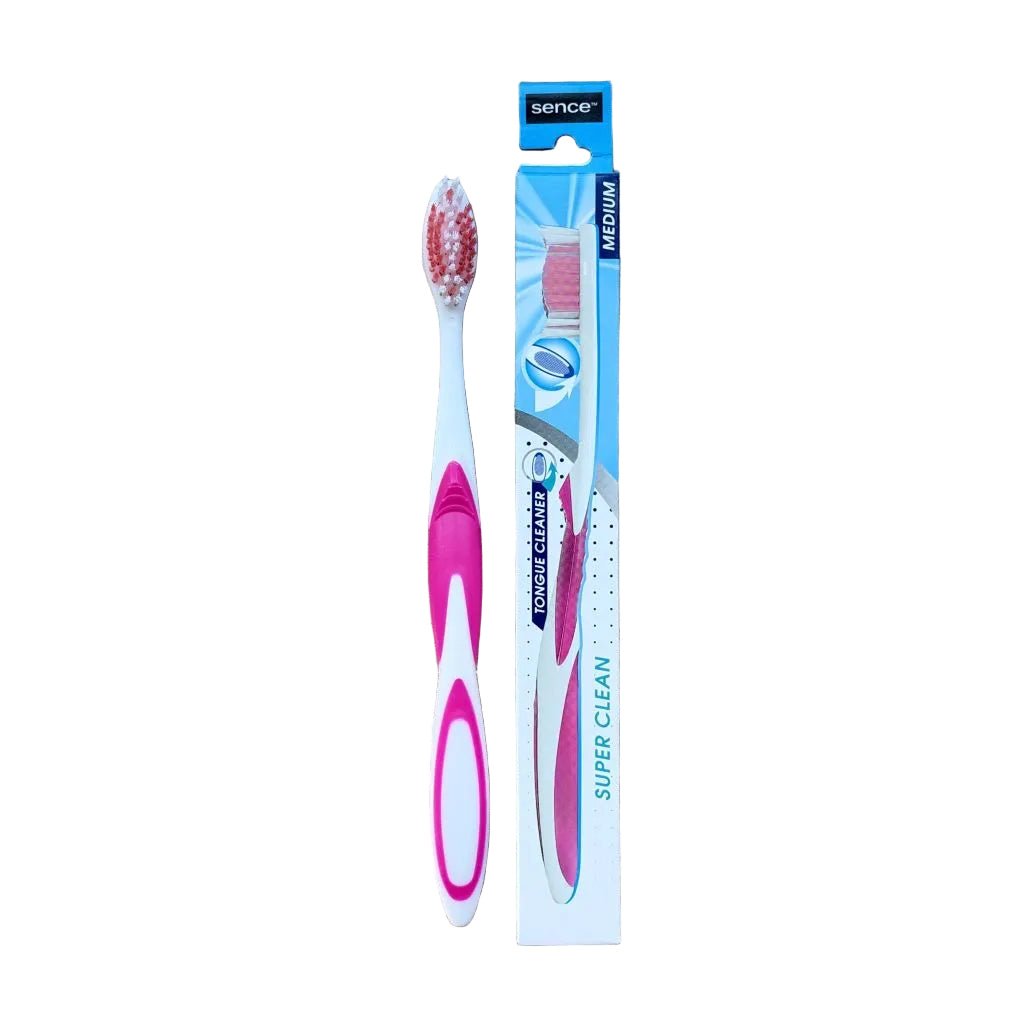 Sence Super Clean Roze tandenborstel -Tandenborstel- PrijzenStorm.nl