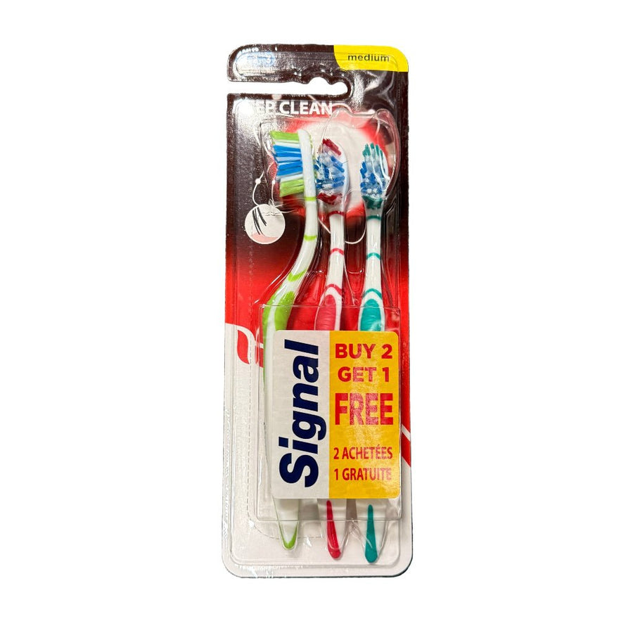 Signal Deep Clean 3pack Medium tandenborstel - Tandenborstel - PrijzenStorm.nl