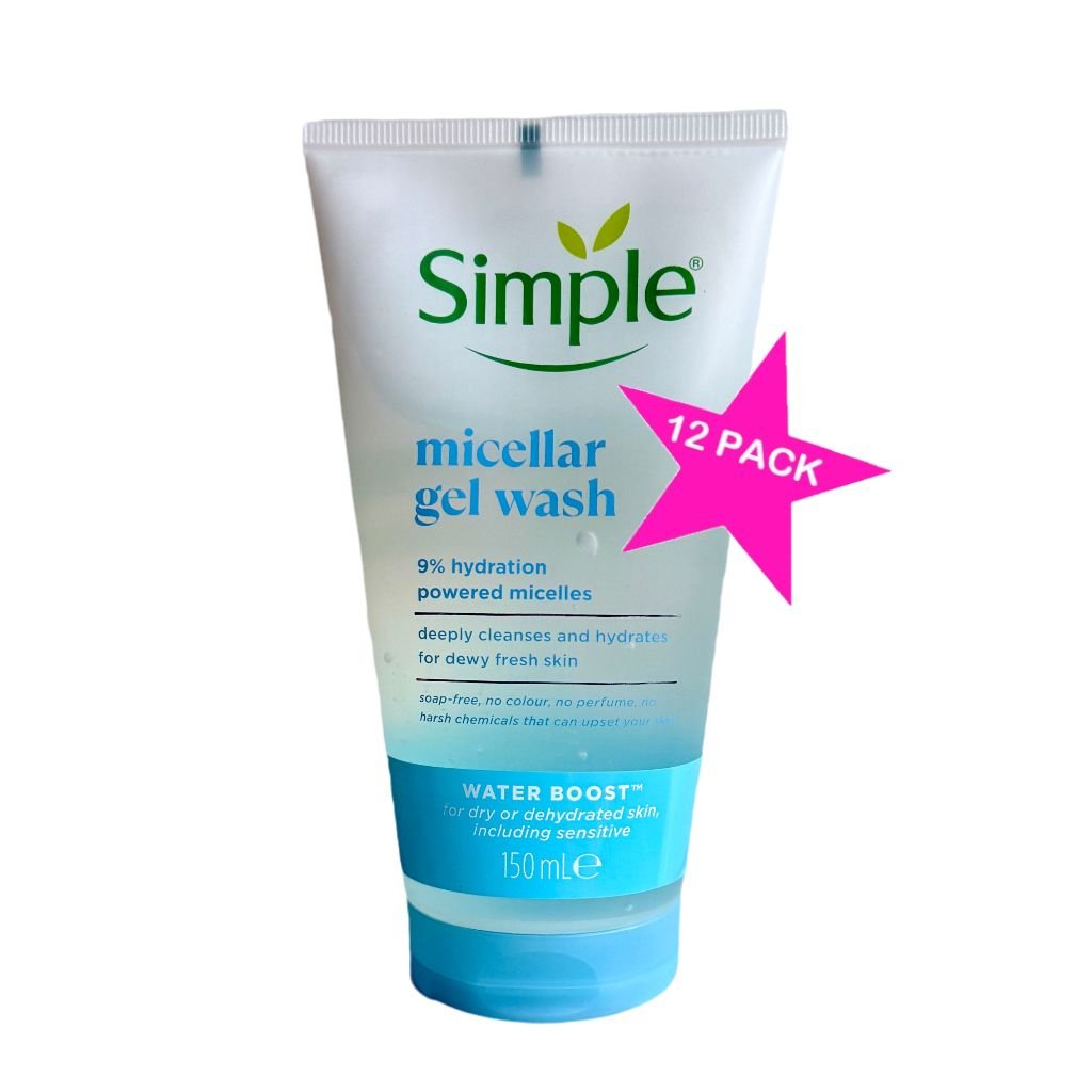 SIMPLE 12PACK Micellar Facial Gel Wash 150ml - Gezichtsreiniging - PrijzenStorm.nl