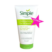 SIMPLE 12PACK Moisturising Facial Wash 150ml - Gezichtsreiniging - PrijzenStorm.nl