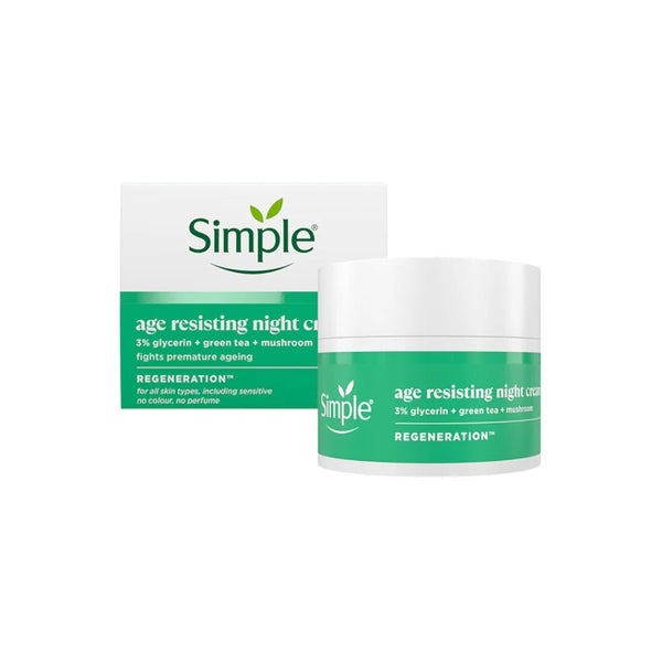 Simple Age Resisting Night Cream Regenaration - Gezichtscrème - PrijzenStorm.nl