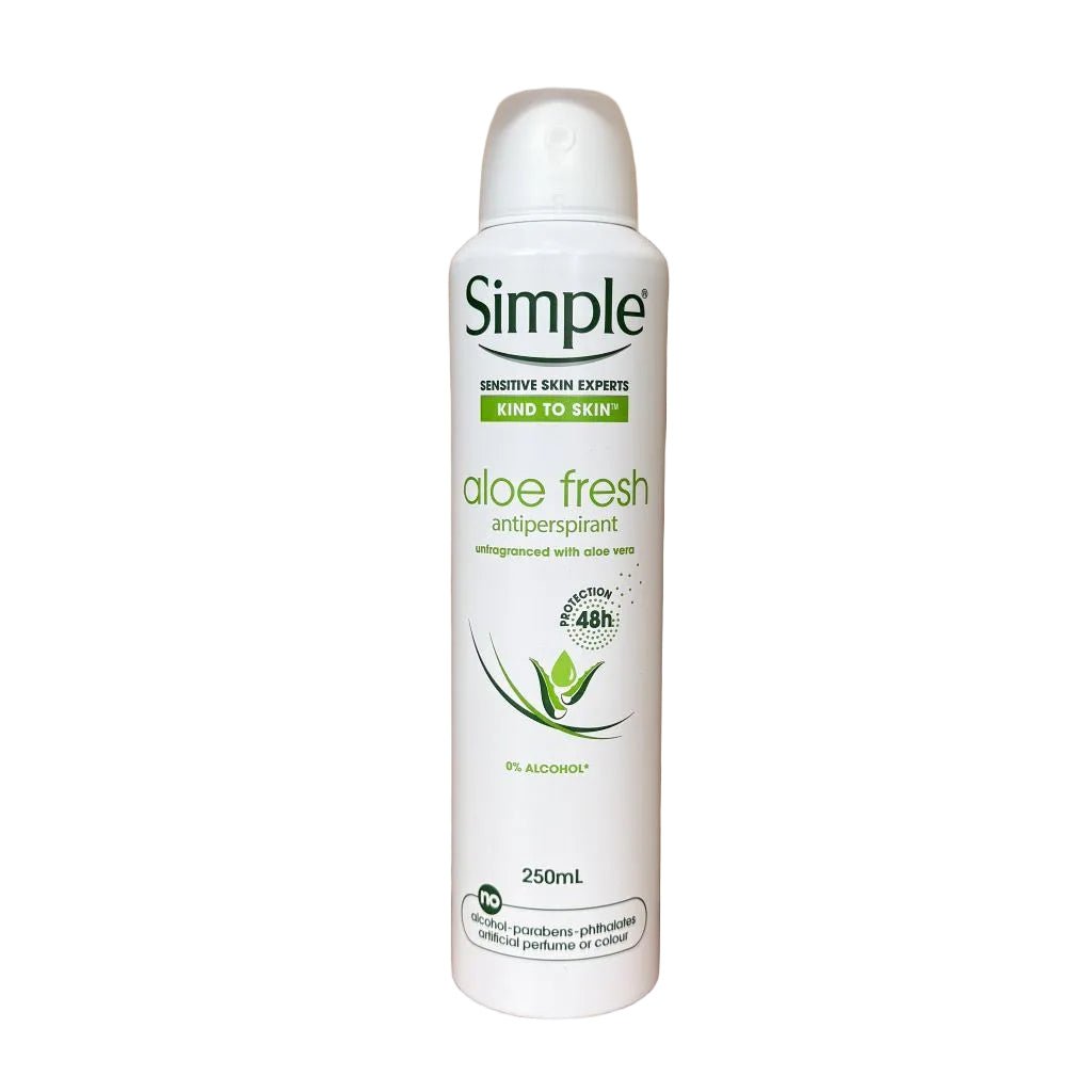 Simple Aloe Fresh deodorant spray 250ml - Deodorant - PrijzenStorm.nl