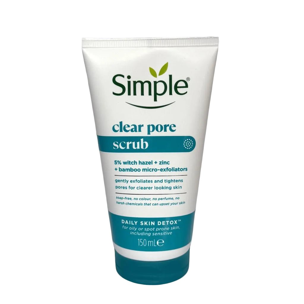 Simple Daily Skin Detox Clear Pore Scrub 150ml - Gezichtsreiniging - PrijzenStorm.nl