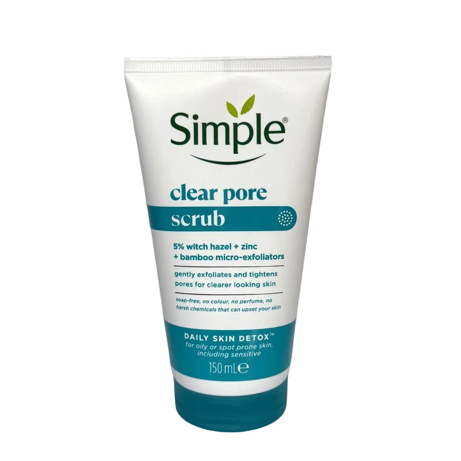 Simple Daily Skin Detox Clear Pore Scrub 150ml - Gezichtsreiniging - PrijzenStorm.nl