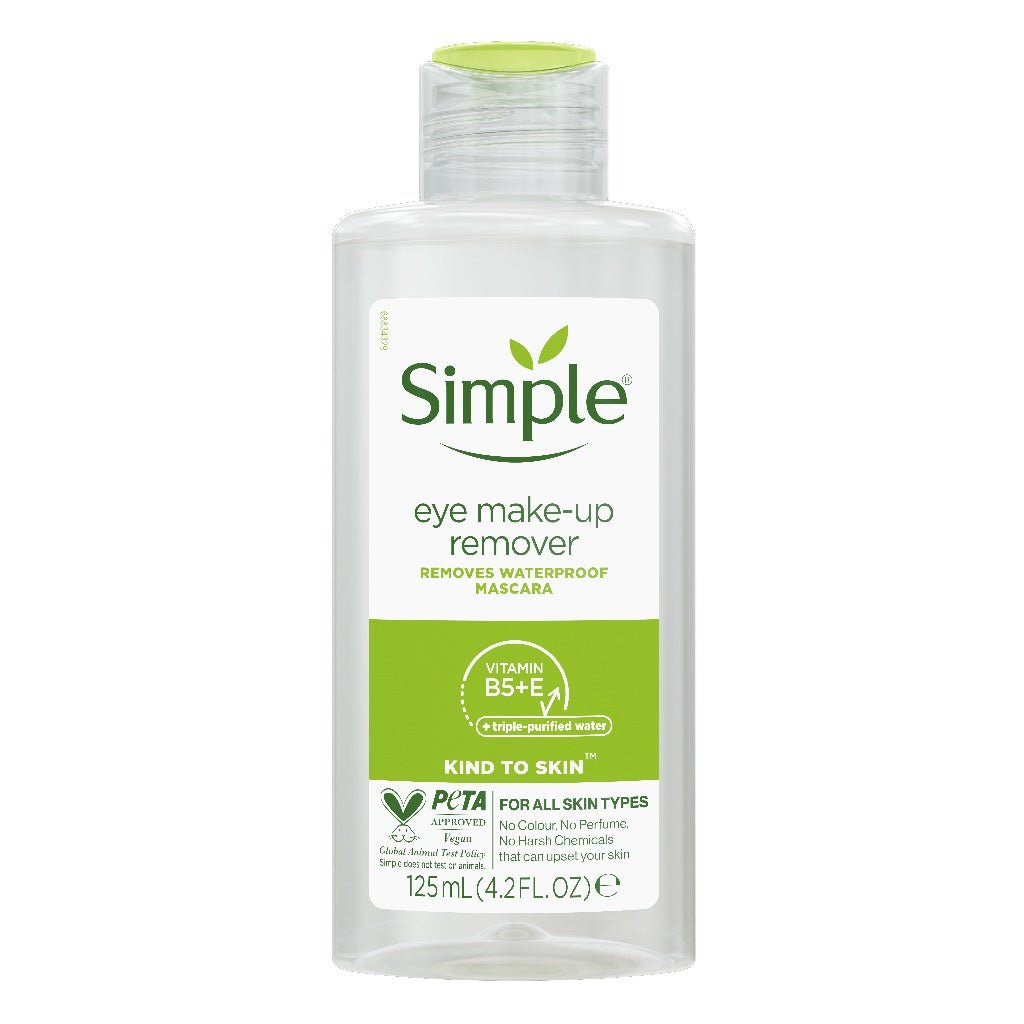 Simple Eye Make - up Remover 125ml - Gezichtsreiniging - PrijzenStorm.nl