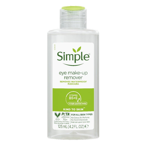 Simple Eye Make - up Remover 125ml - Gezichtsreiniging - PrijzenStorm.nl
