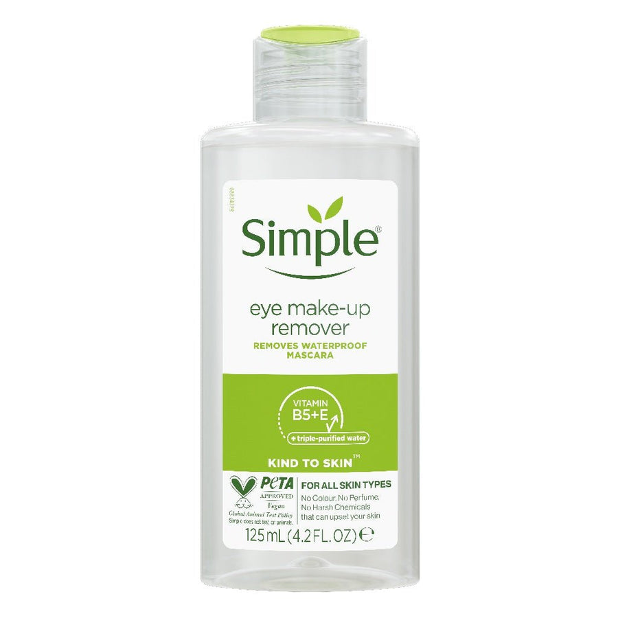 Simple Eye Make - up Remover 125ml - Gezichtsreiniging - PrijzenStorm.nl