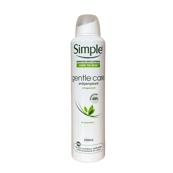 Simple Gentle Care deodorant spray 250ml - Deodorant - PrijzenStorm.nl