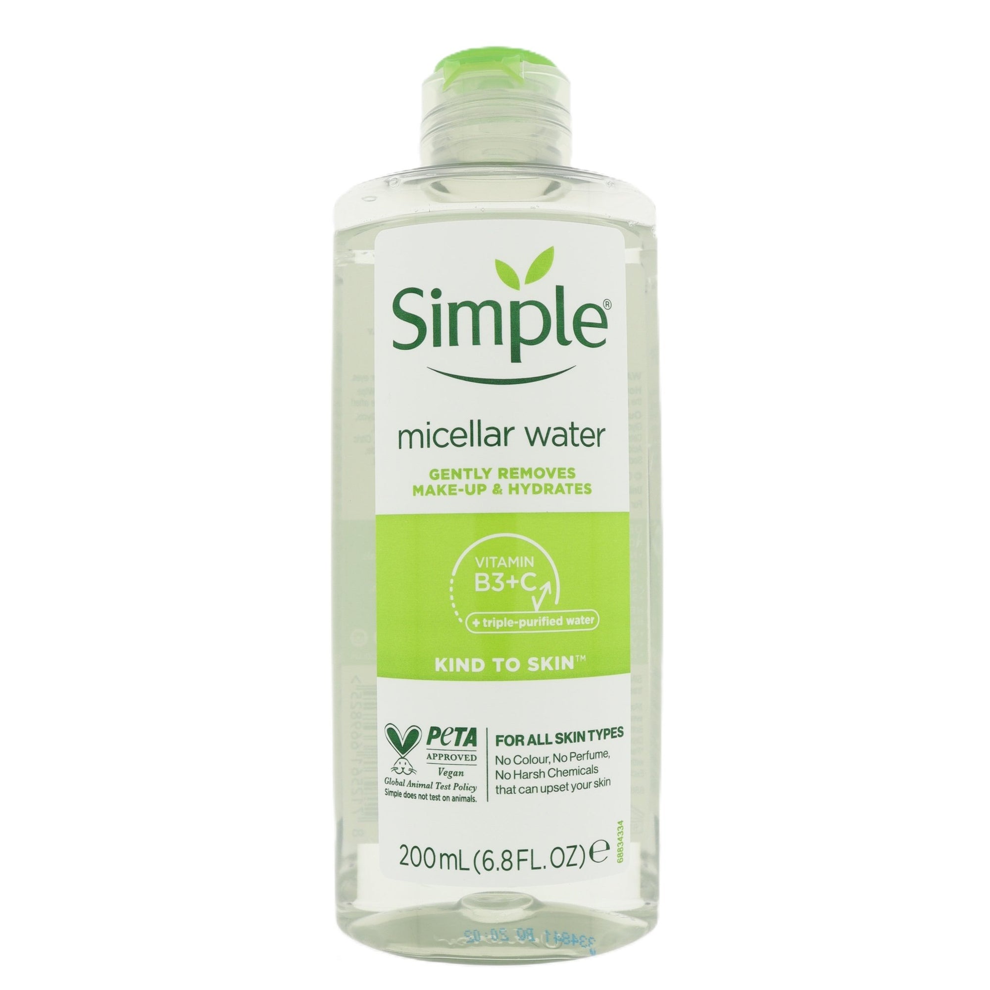 Simple Micellar cleansing water 200ml - Gezichtsreiniging - PrijzenStorm.nl