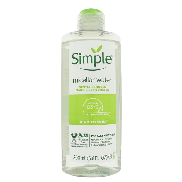 Simple Micellar cleansing water 200ml - Gezichtsreiniging - PrijzenStorm.nl