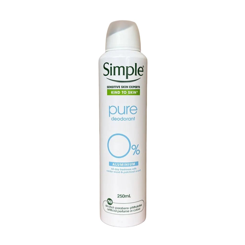 Simple Pure deodorant spray 250ml - Deodorant - PrijzenStorm.nl