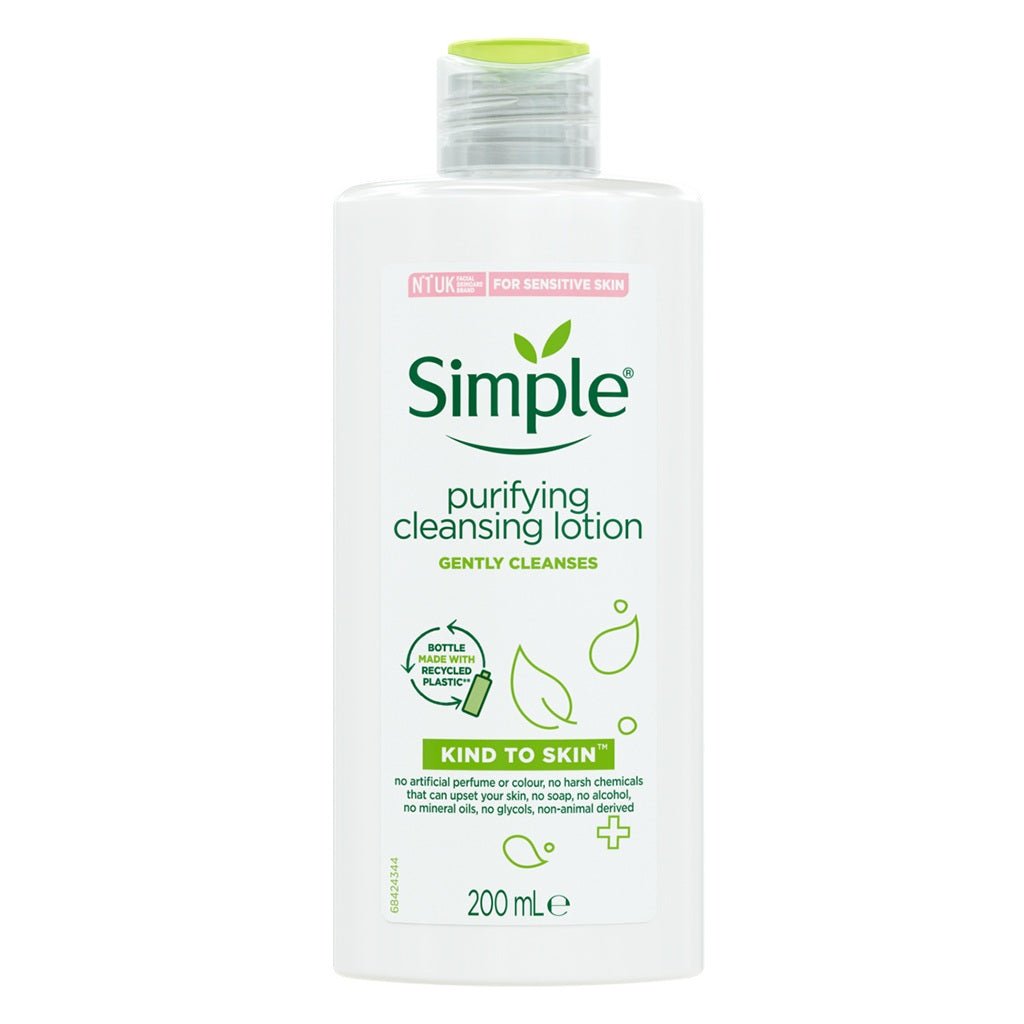 Simple Purifying Cleansing Lotion 200ml - Gezichtsreiniging - PrijzenStorm.nl