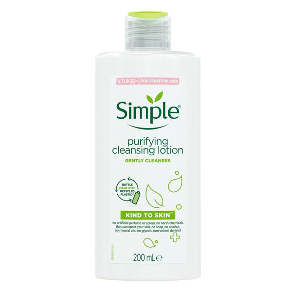 Simple Purifying Cleansing Lotion 200ml - Gezichtsreiniging - PrijzenStorm.nl