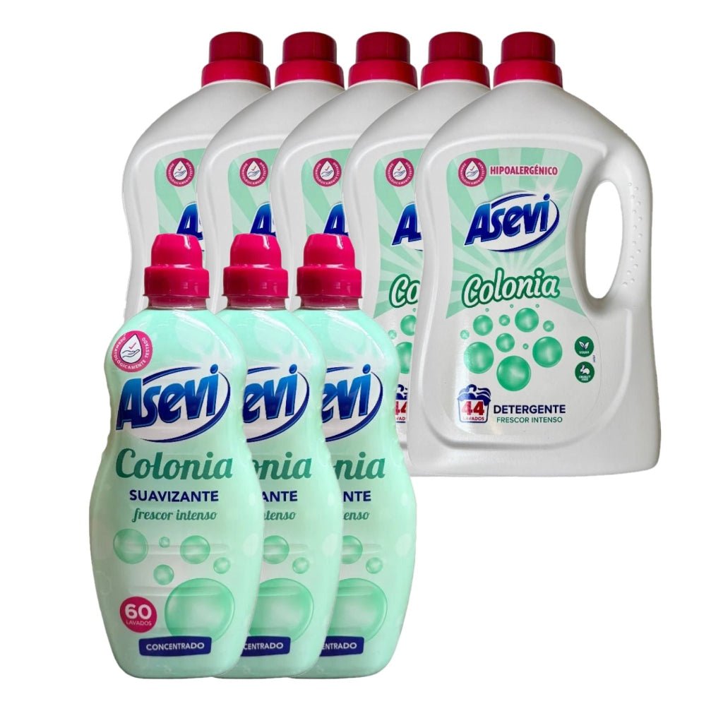 Super Deal = 5x Asevi Colonia wasmiddel 3x Asevi Colonia wasverzachterAseviPrijzenStorm.nl