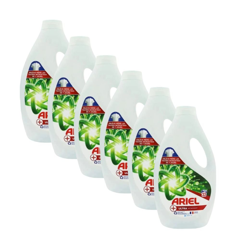 Super Deal = 6 x 23 wasbeurten Ariel Ultra vlekverwijderaar vloeibaar wasmiddel8001090765680ArielPrijzenStorm.nl