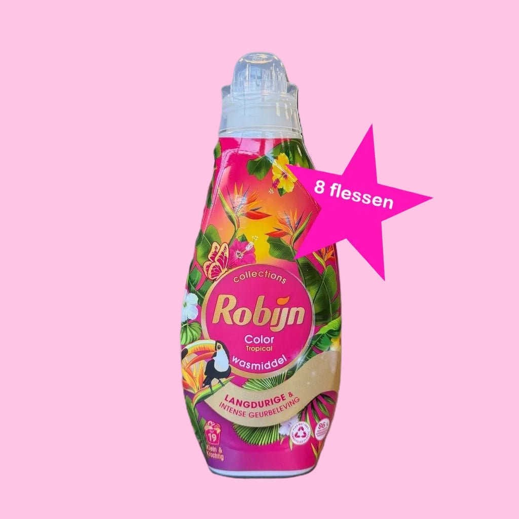 Super Deal = Robijn Color Tropical vloeibaar wasmiddel 8X19 wasbeurten - Wasmiddel - PrijzenStorm.nl