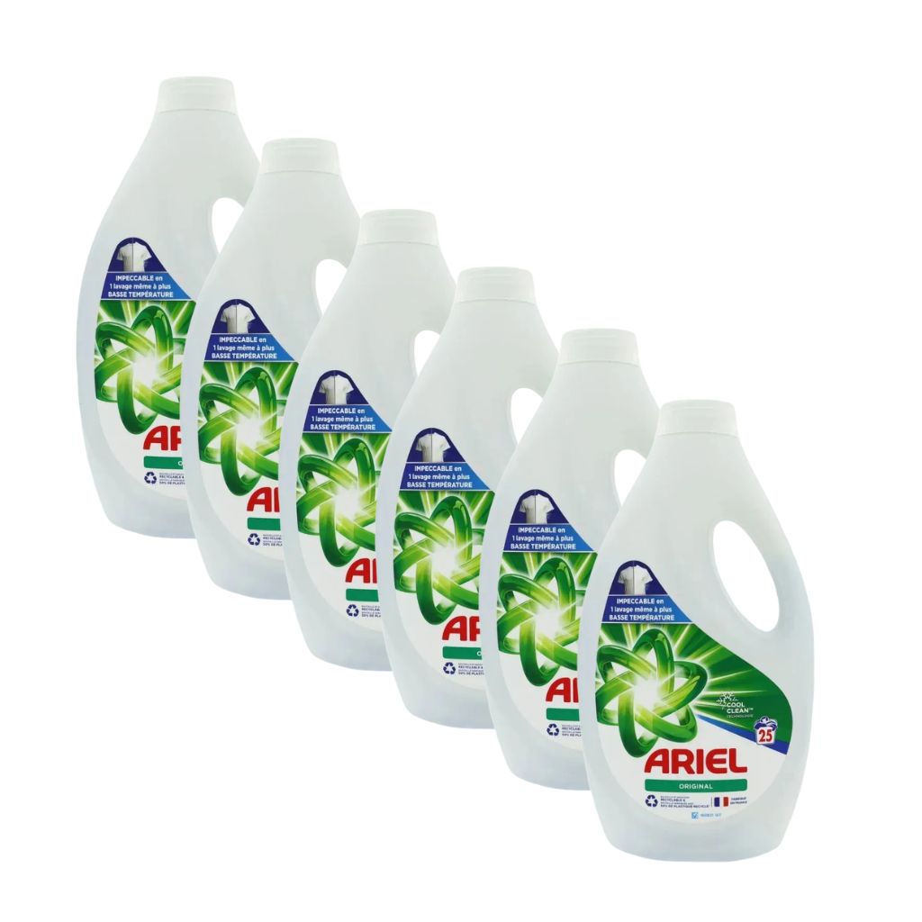 Super Deal = 6 x 25 wasbeurten Ariel Original vloeibaar wasmiddel