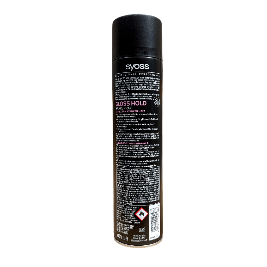 Syoss Gloss Hold Haarspray 400ml - Haarstyling - PrijzenStorm.nl