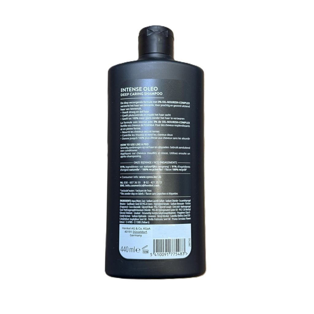 Syoss Intense Oleo shampoo 440ml - Shampoo - PrijzenStorm.nl