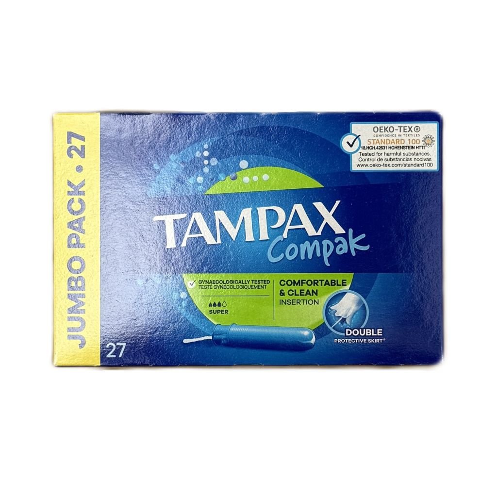 Tampax Compak Super Tampons met Inbrenghuls 27 stuks - Tampon - PrijzenStorm.nl