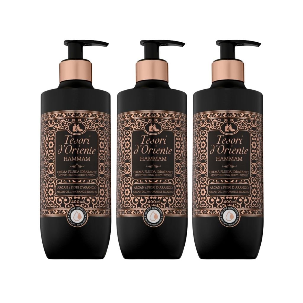 Tesori d’Oriente 3PACK Hammam Bodylotion 400ML -Bodylotion- PrijzenStorm.nl