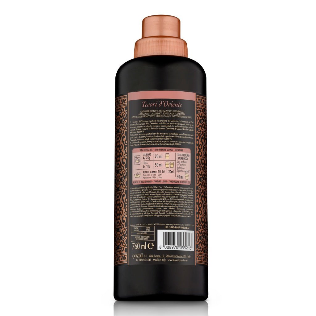Tesori d’Oriente Hammam Geconcentreerde Wasverzachter 760ML -Wasverzachter- PrijzenStorm.nl