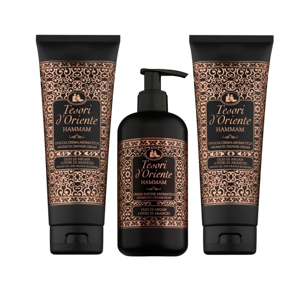 Tesori d’Oriente Hammam Set 2x Douchecrème & 1x Handzeep -Giftset- PrijzenStorm.nl