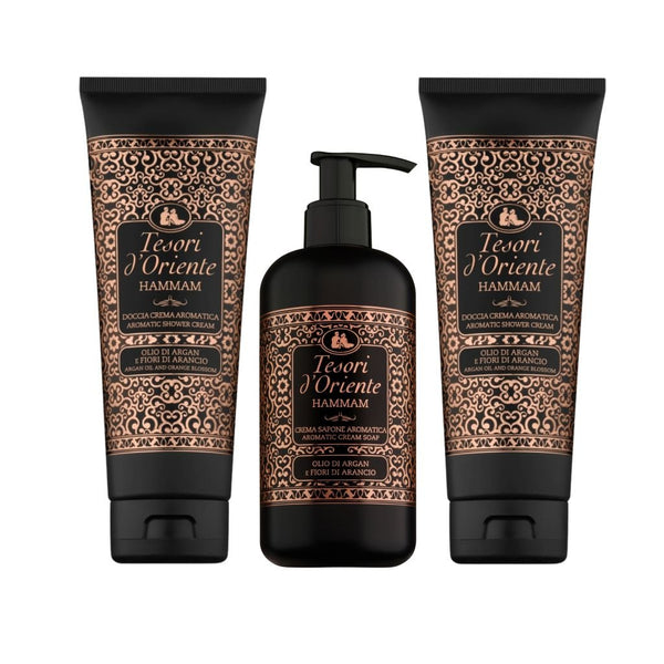 Tesori d’Oriente Hammam Set 2x Douchecrème & 1x Handzeep -Giftset- PrijzenStorm.nl