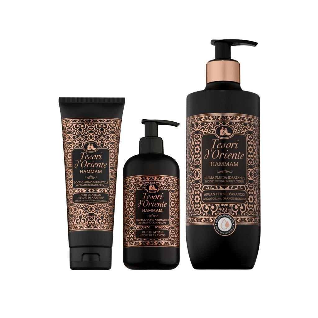 Tesori d’Oriente Hammam Set Douchecrème, Bodylotion & Handzeep -Giftset- PrijzenStorm.nl