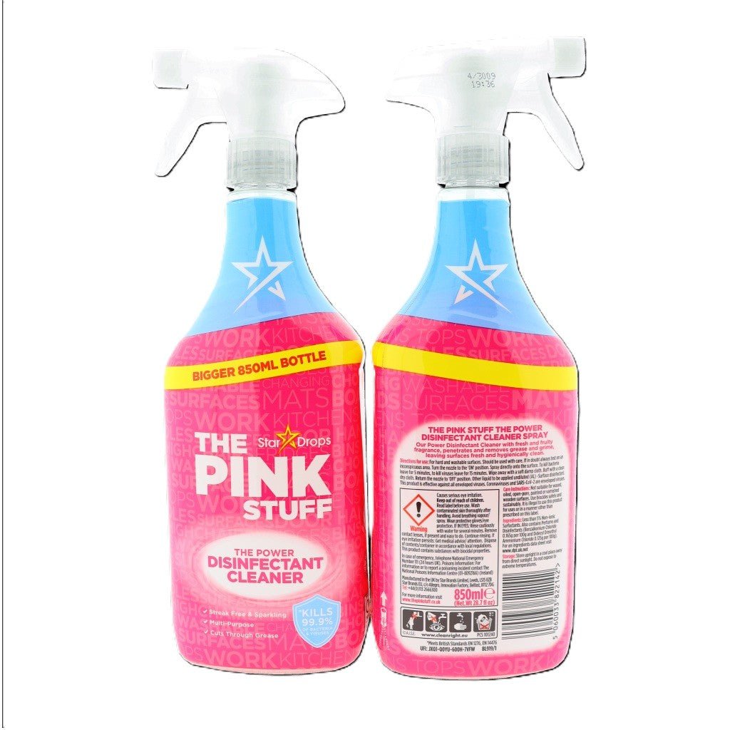 The Pink Stuff Desinfecterende Allesreiniger spray 850ml OP = OP - Antibacterieel - PrijzenStorm.nl