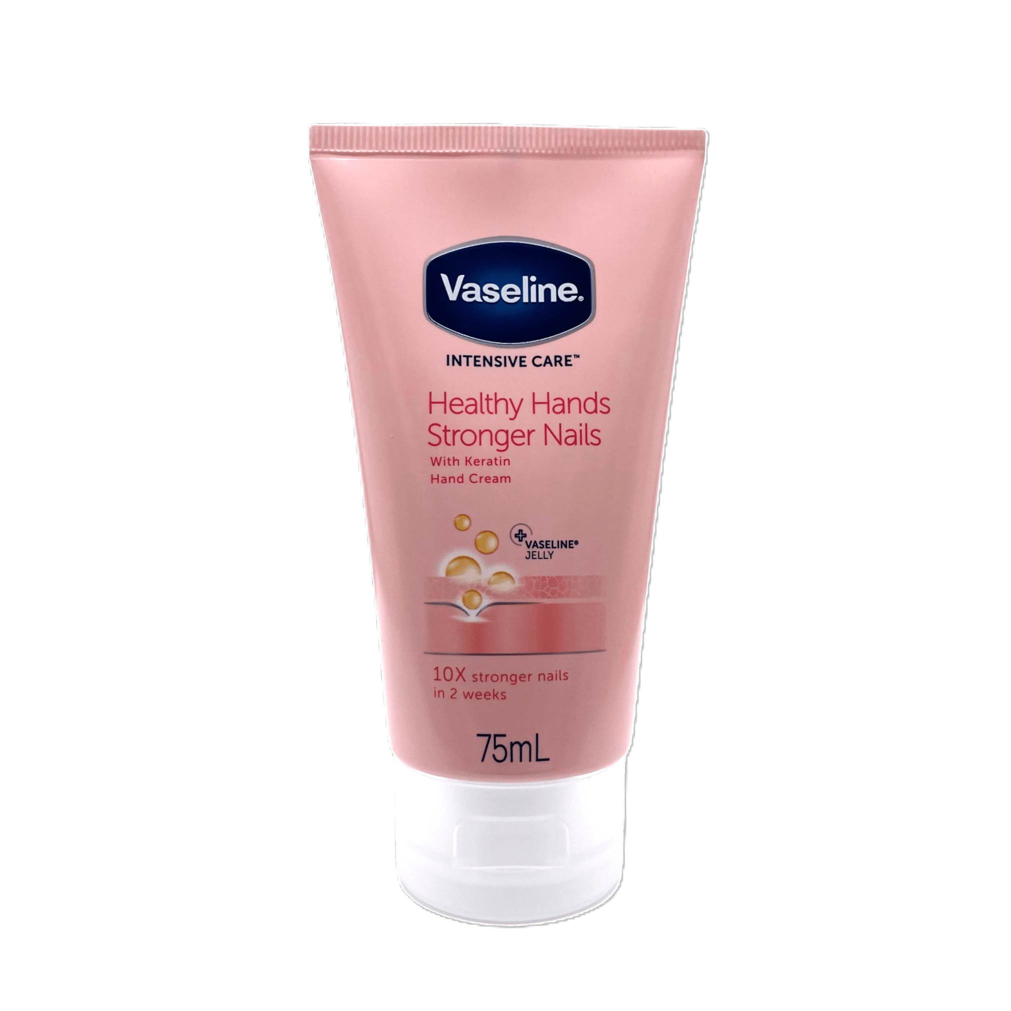 Vaseline Intensive care Healthy Hands Stronger Nails handcreme 75ml - Handcrème - PrijzenStorm.nl