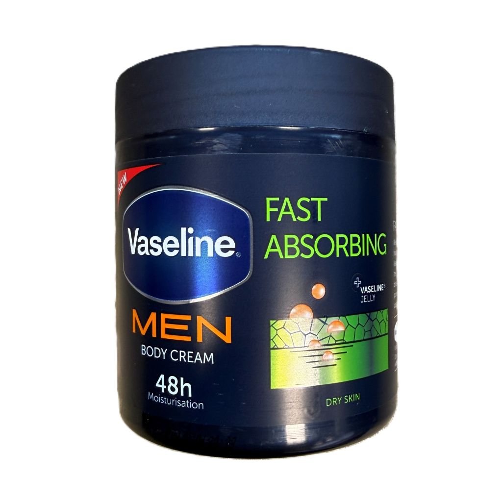 Vaseline Men Fast Absorbing body cream 400ml - Bodycrème - PrijzenStorm.nl