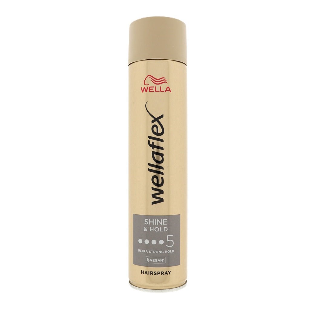 Wella Wellaflex Shine & Hold 5 Ultra Strong Hold Hairspray 200ml - Haarstyling - PrijzenStorm.nl