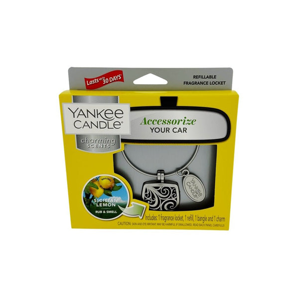 Yankee Candle auto parfum Sicilian Lemon - Luchtverfrisser - PrijzenStorm.nl