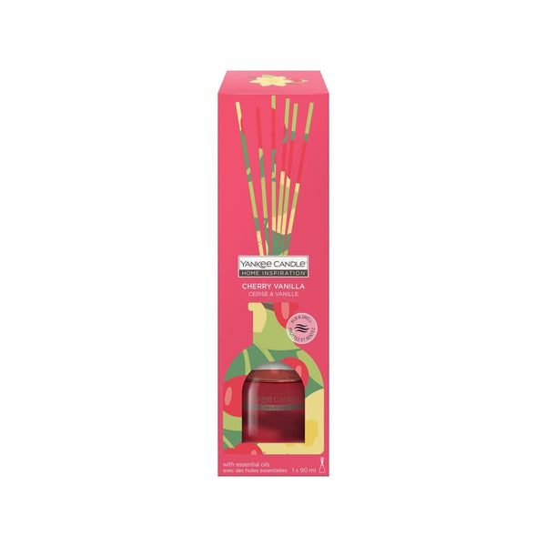 Yankee Candle Cherry Vanilla geurstokjes 90ml - Geurstokjes - PrijzenStorm.nl