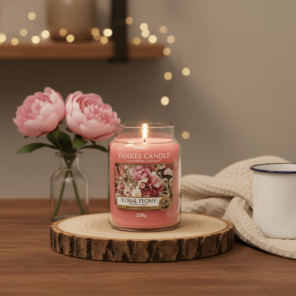 Yankee Candle Coral Peony 538g - Kaars - PrijzenStorm.nl