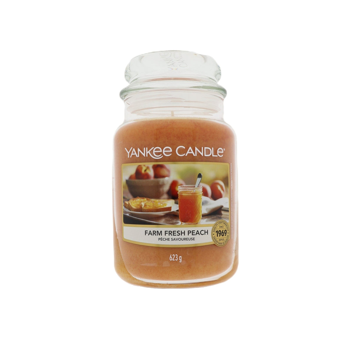 Yankee Candle Farm Fresh Peach 623g - Kaars - PrijzenStorm.nl