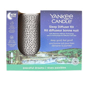 Yankee Candle Sleep Diffuser Kit Peaceful Dreams Zilver - Luchtverfrisser - PrijzenStorm.nl