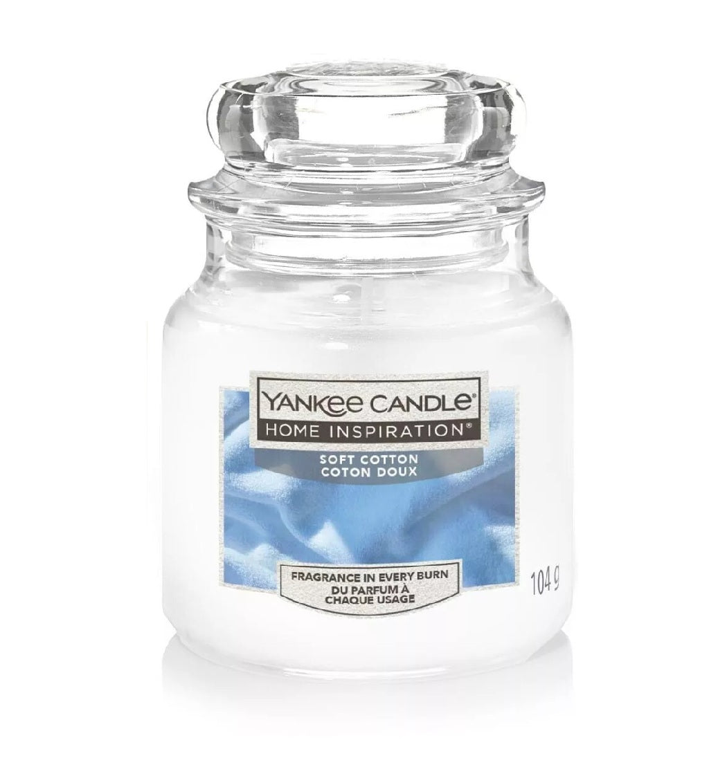 Yankee Candle Soft Cotton 104g - Kaars - PrijzenStorm.nl