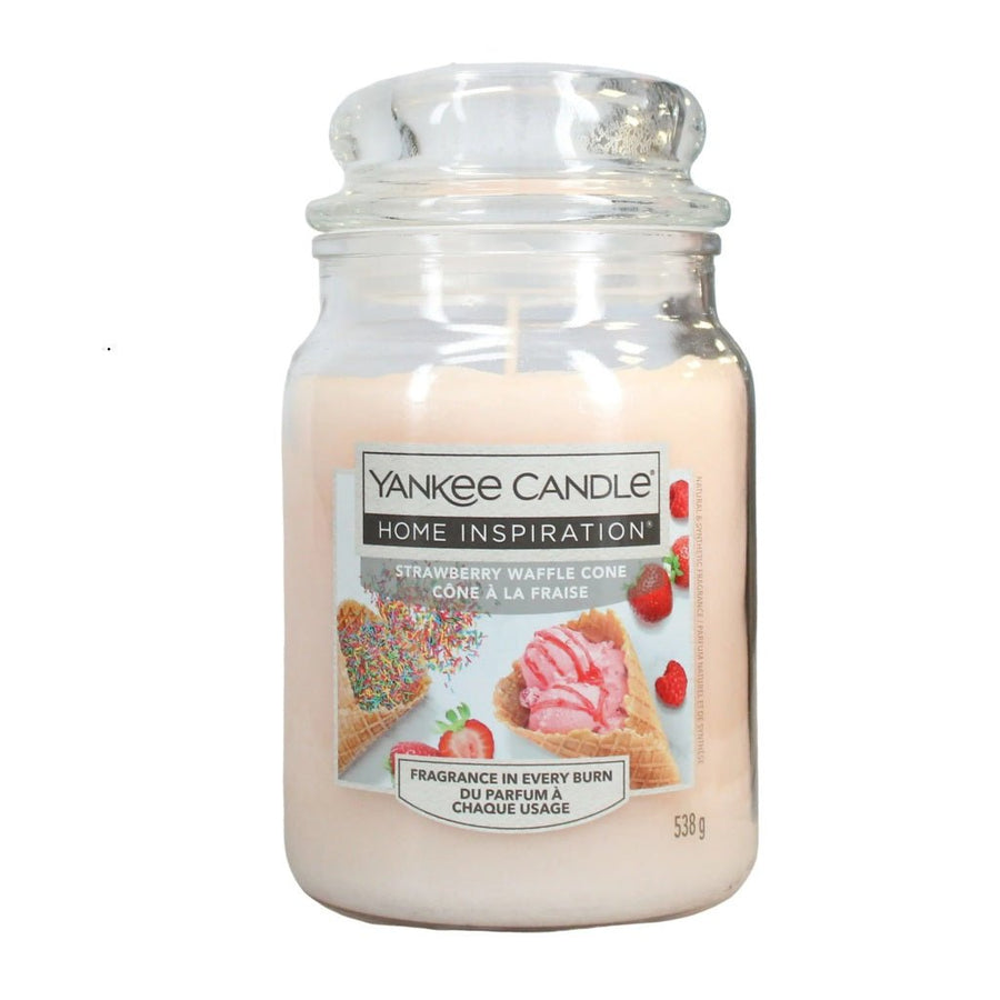 Yankee Candle Strawberry Waffle Cone 538g -Kaars- PrijzenStorm.nl