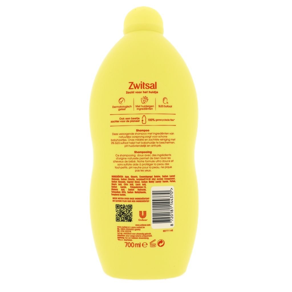 Zwitsal Shampoo 700ml - Baby Shampoo & Conditioner - PrijzenStorm.nl