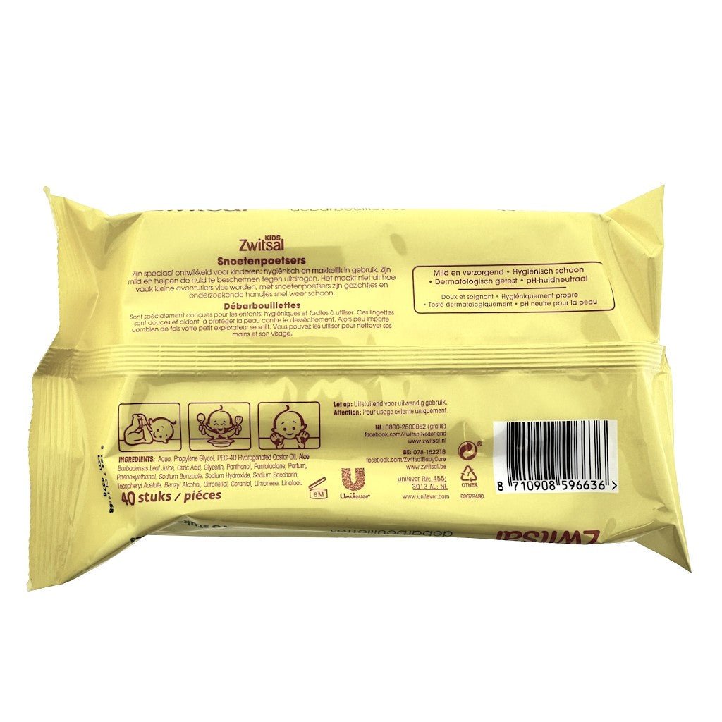 Zwitsal Snoetenpoetsers 40 stuks - Baby Doekjes - PrijzenStorm.nl