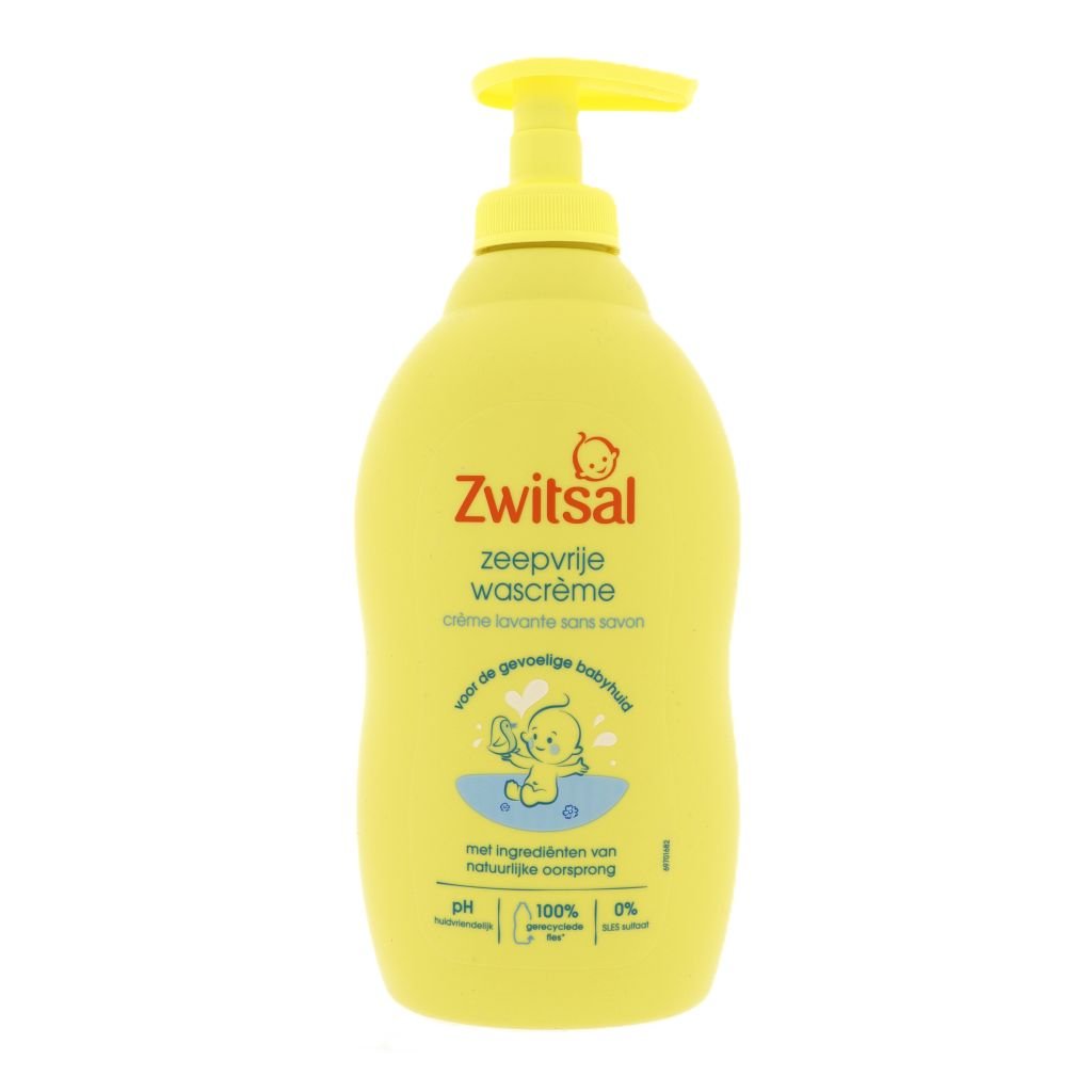 Zwitsal Zeepvrije Wascrème 400ml - Baby Bad & Wasgel - PrijzenStorm.nl